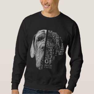 Er ist Ihr Freund Ihr Partner Ihr Hund Englisch Ma Sweatshirt