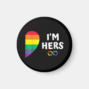 Er ist ihr sie ist mein passend für Pride lesbisch Magnet