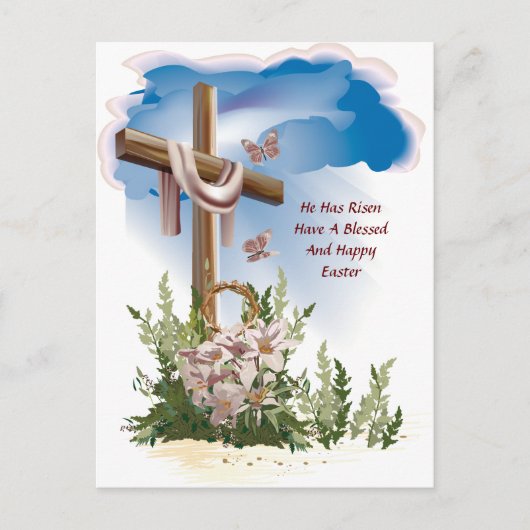 Er ist im Osten aufgestiegen Feiertagspostkarte (Vorderseite)