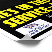 Er ist im stillen Dienst - oder? — WWII Poster (Ecke)