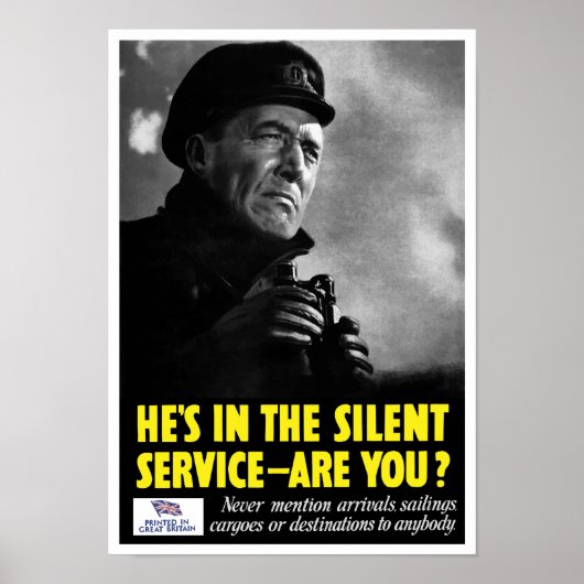 Er ist im stillen Dienst - oder? — WWII Poster (Vorne)
