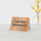 Er ist Immanuel Jesaja 7:14 Karte (Gelbe Blume)