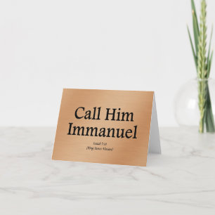 Er ist Immanuel Jesaja 7:14 Karte