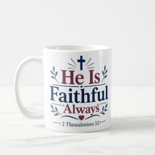 Er ist immer treu - Spirituelles christliches Zita Kaffeetasse