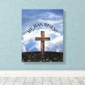 Er ist in die Wüste gegangen Leinwanddruck (Insitu (Holzboden))