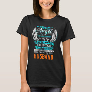 Er ist jeder Schlag meines Herzens, der Engel über T-Shirt