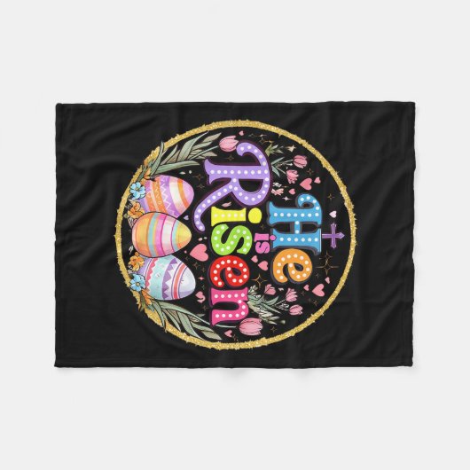 Er ist Jesus Christlich Bibel Verse Ostern Wom ris Fleecedecke (Vorderseite (Horizontal))