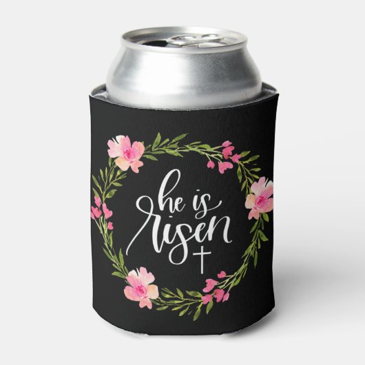 Er ist Jesus Christlich glücklicher Osterblütenkri Dosenkühler (Kanne Vorderseite)