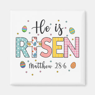 Er ist Jesus Christlich glücklicher Ostern Risen Magnet