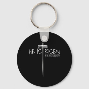 Er ist Jesus Christlicher Glaubenssatz zu Ostern R Schlüsselanhänger