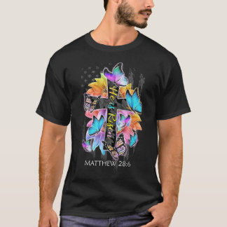 Er ist Jesus Christlicher Schmetterling-Amerikaner T-Shirt