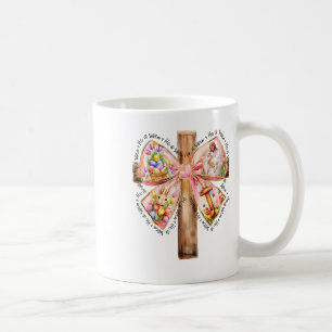 Er ist Jesus Coquette Bow Osterkreuz Frauen riskie Kaffeetasse