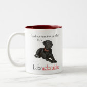 Er ist Labradorable Zweifarbige Tasse (Links)