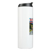 Er ist langsamer, als er sich beim Fahrradfahren g Thermosbecher (Nach links gedreht)