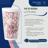 Er ist Latte Tasse Risen
