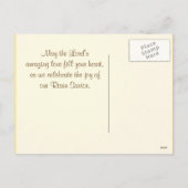 Er ist lebend und mir wird eine Postkarte für den  (Rückseite)