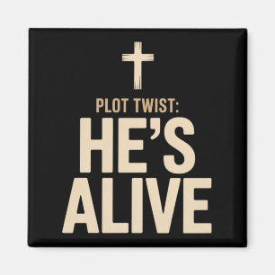 Er ist lebendig Christlicher Jesus Auferstehung Gl Magnet