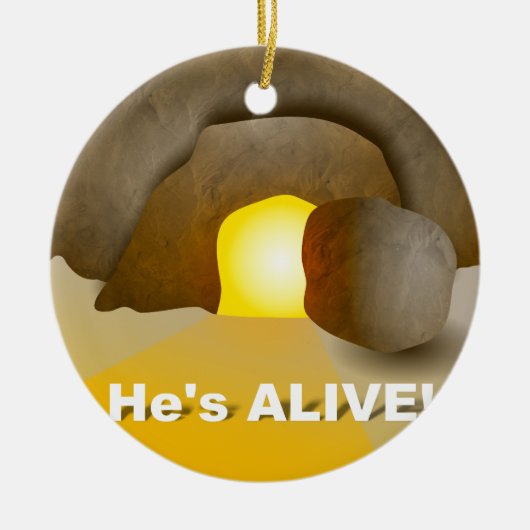 Er ist lebendig! keramikornament (Vorne)