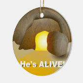 Er ist lebendig! keramikornament (Links)