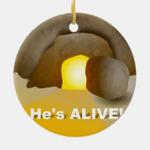 Er ist lebendig! keramikornament (Hinten)