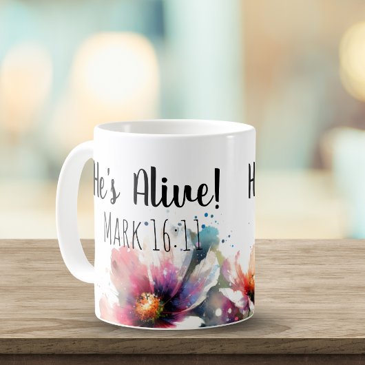 Er ist lebendig Markus 16:11 Kaffeetasse
