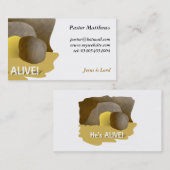 Er ist lebendig! visitenkarte (Vorne/Hinten)