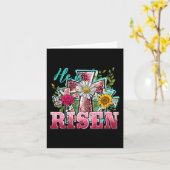 Er ist Leopard Christlichen Jes frohen Ostertag Karte (Gelbe Blume)