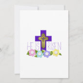 Er ist Lila Ostern. Feiertagskarte (Vorderseite)