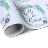 Er ist Lila zu wunderschönen religiösen Ostern Geschenkpapier (Rolleneckpunkt)