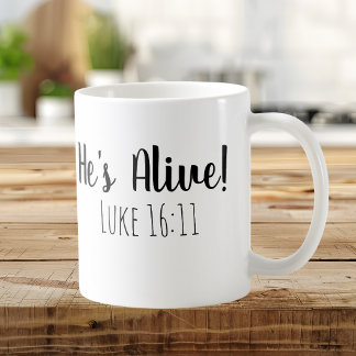 Er ist Live Mark 16:11 Kaffeetasse