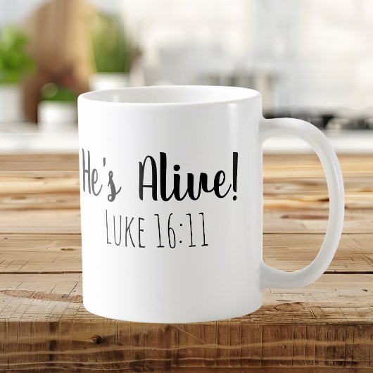 Er ist Live Mark 16:11 Kaffeetasse