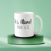 Er ist Live Mark 16:11 Kaffeetasse