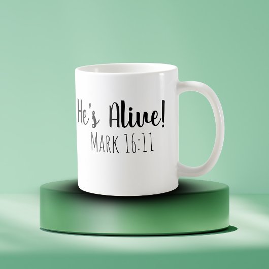 Er ist Live Mark 16:11 Kaffeetasse