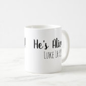 Er ist Live Mark 16:11 Kaffeetasse (VorderseiteRechts)