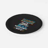 Er ist Mechaniker Pappteller (Schrägansicht)