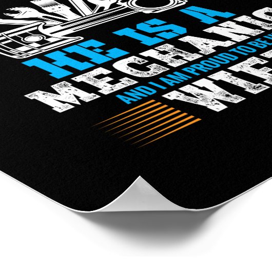Er ist Mechaniker Poster (Ecke)