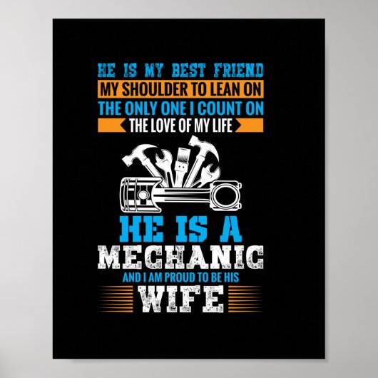 Er ist Mechaniker Poster (Vorne)