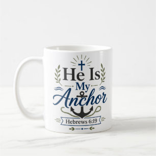 Er ist mein Anker Tägliche Glaubensandacht Kaffeetasse