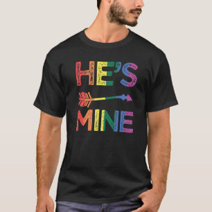 Er ist mein Gay Rainbow Pride Gay Lover Premi T-Shirt