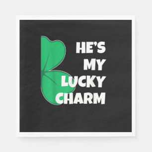 Er ist mein glückliches Charm Funny St Patricks Da Serviette