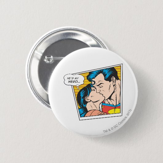 Er ist mein Held Button (Vorne & Hinten)