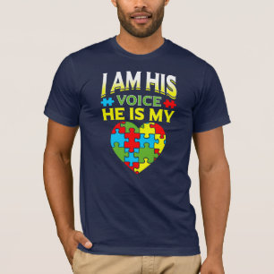 Er ist mein Herz, ich bin seine Stimme Autismus Be T-Shirt