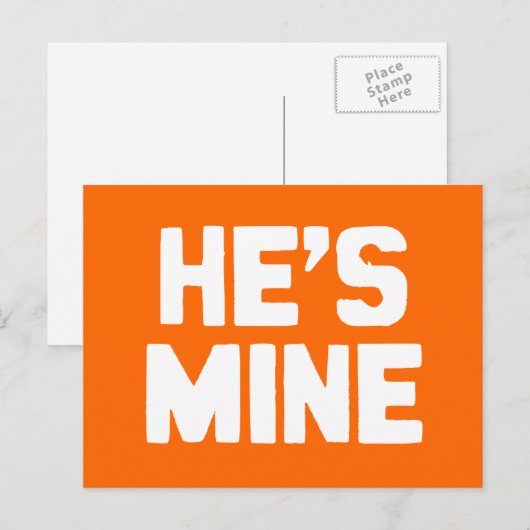 ER IST MEIN POSTKARTE (Vorne/Hinten)