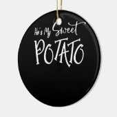 Er ist mein Süßkartoffel I Yam Shirts Erntedank Keramik Ornament (Links)