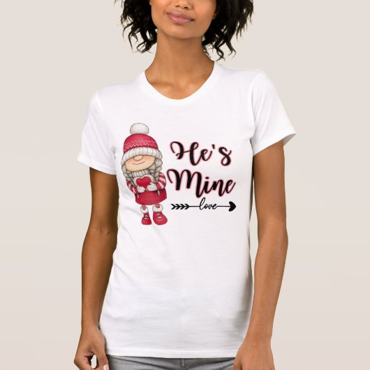 Er ist mein Valentinstag T-Shirt (Vorderseite)