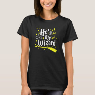Er ist mein Zauberer, der Halloween-Kostümpaar pas T-Shirt