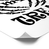 Er ist meine Leckerei Skeleton Hand Funny Hallowee Poster (Ecke)