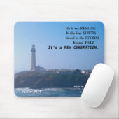 Er ist meine Zuflucht Mousepad. Mousepad (Mit Mouse)