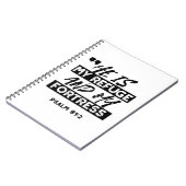 Er ist meine Zuflucht und meine Festung - Psalm 91 Notizblock (Linke Seite)