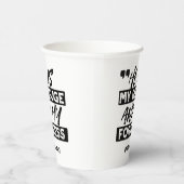 Er ist meine Zuflucht und meine Festung - Psalm 91 Pappbecher (Rechts)